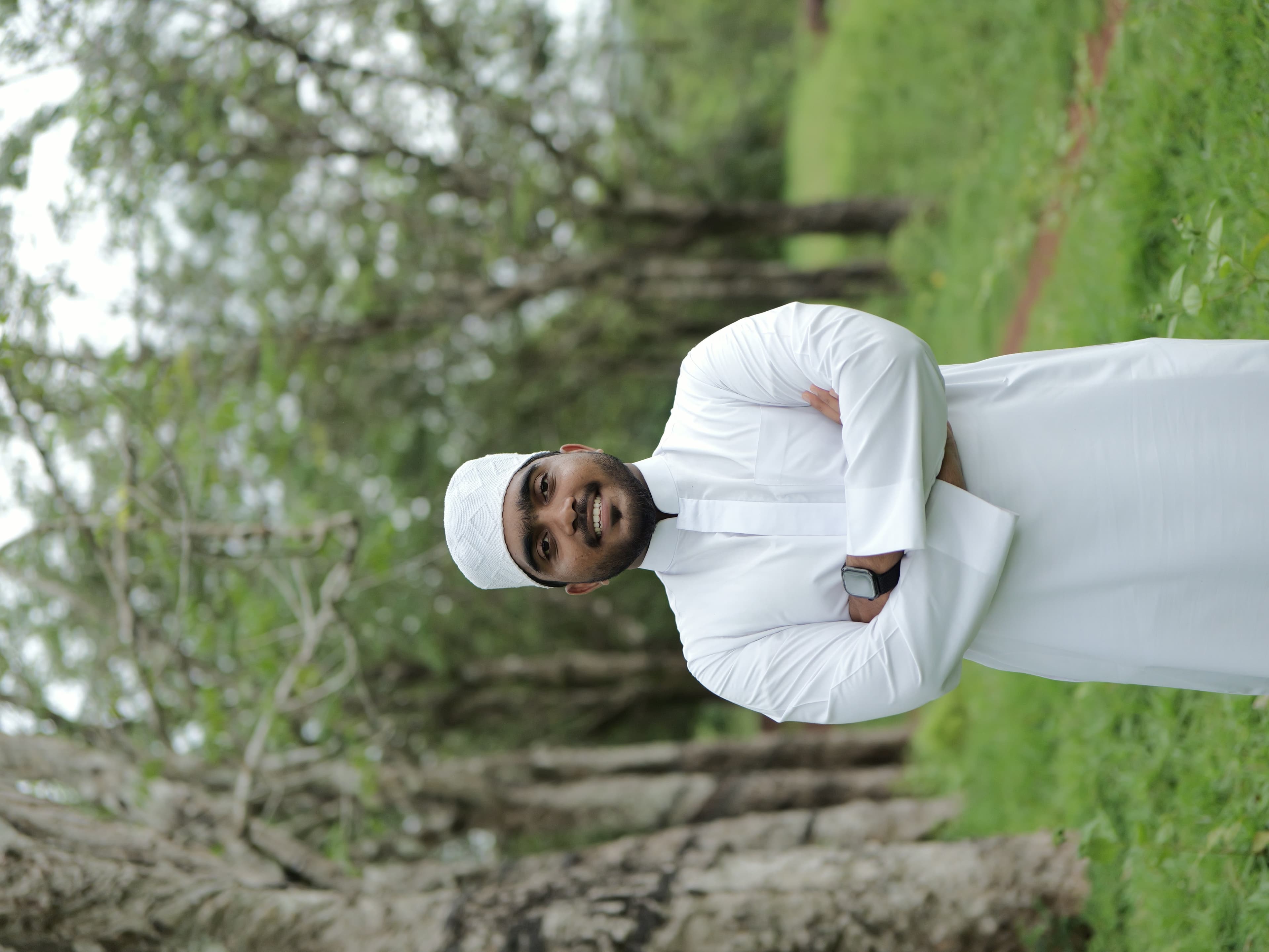 Thwaha Safwan side profile portrait